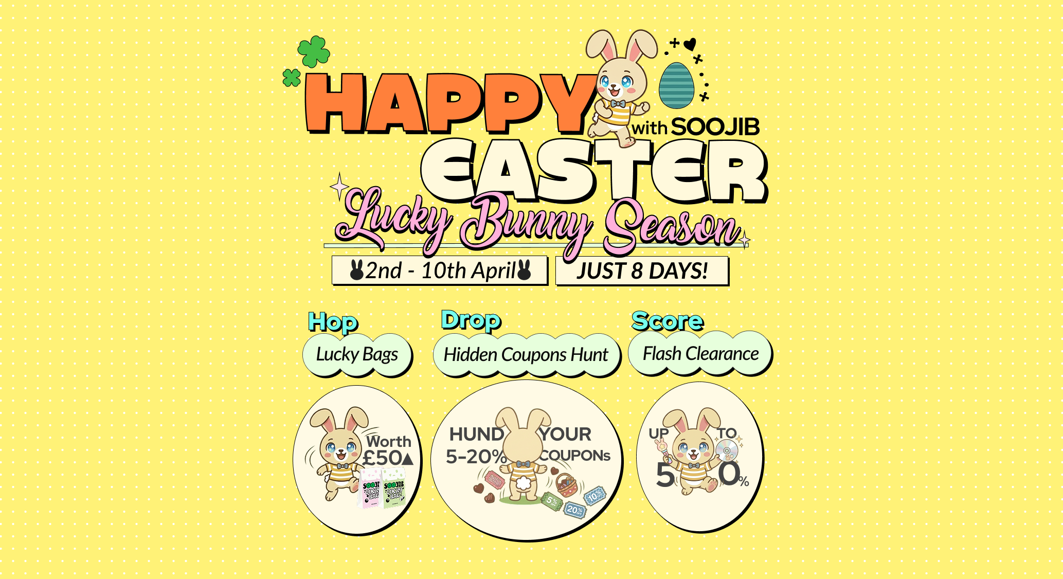 [Event] Happy Easter 🐰 Lucky Bunny Season | SOOJIB K-pop Store