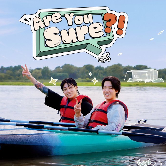 Jimin and Jungkook in Are You Sure Season 2 From Switzerland to Da Nang on Disney Plus