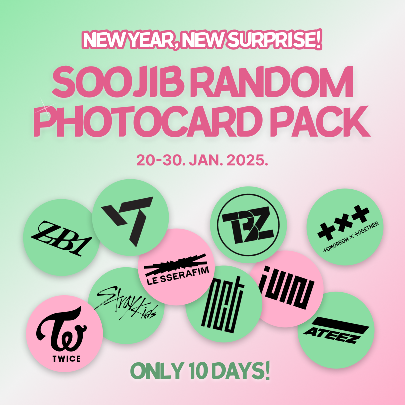 2025 New Year Surprise! SOOJIB's Random Photocard Packs!