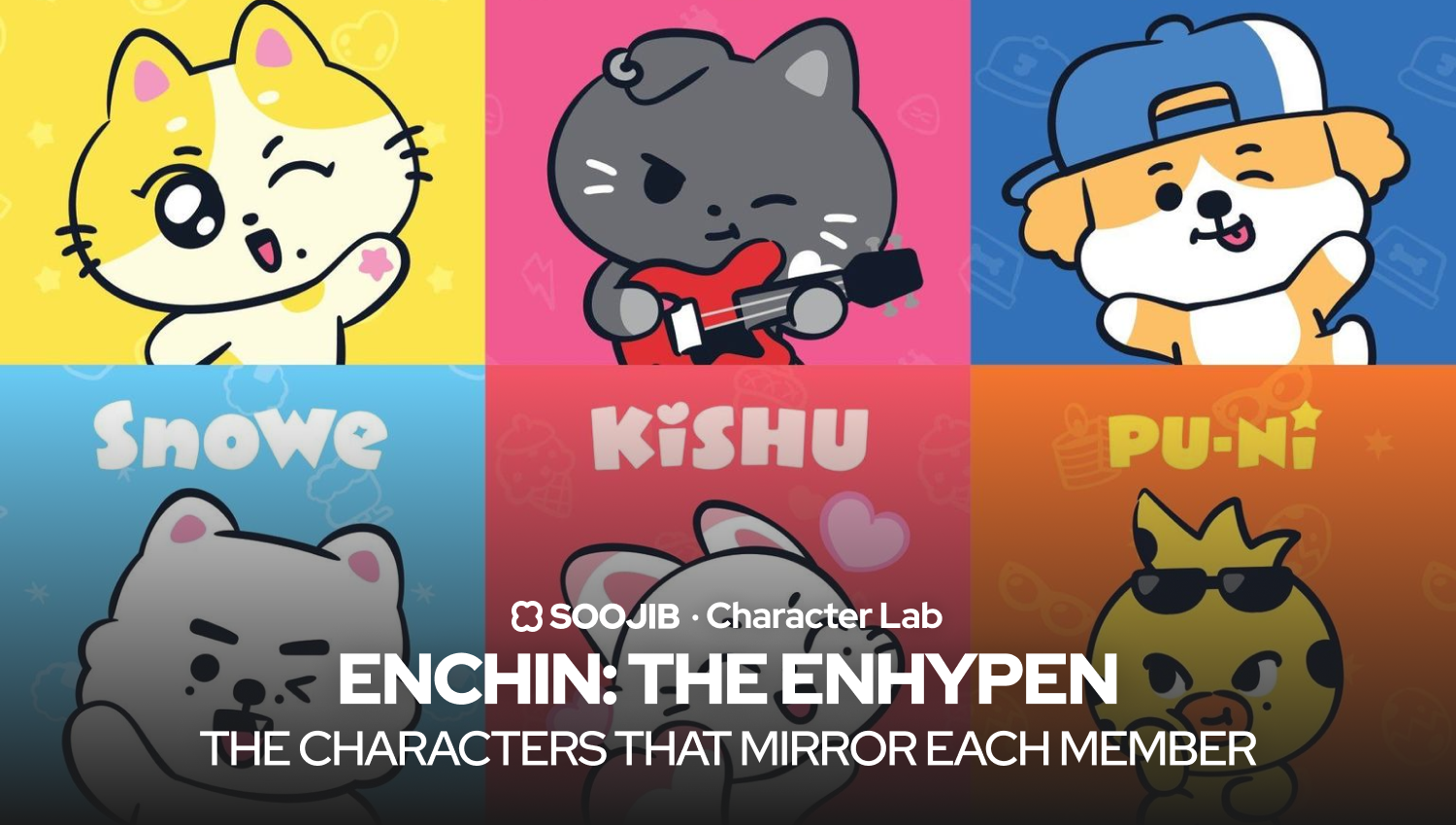 ENHYPEN ENCHIN official characters fully explained, kpop merch, soojib, all about kpop
