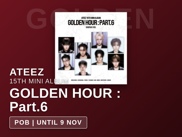 ATEEZ - GOLDEN HOUR : Part.6 / 15th Mini Album