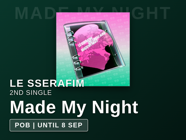 LE SSERAFIM - Made My Night / 2nd Single