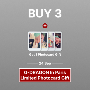 G-DRAGON in Paris: Limited Photocard Gift