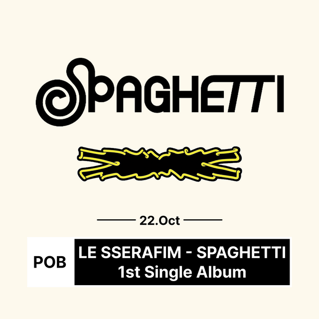 LE SSERAFIM - SPAGHETTI / 1st Single Album
