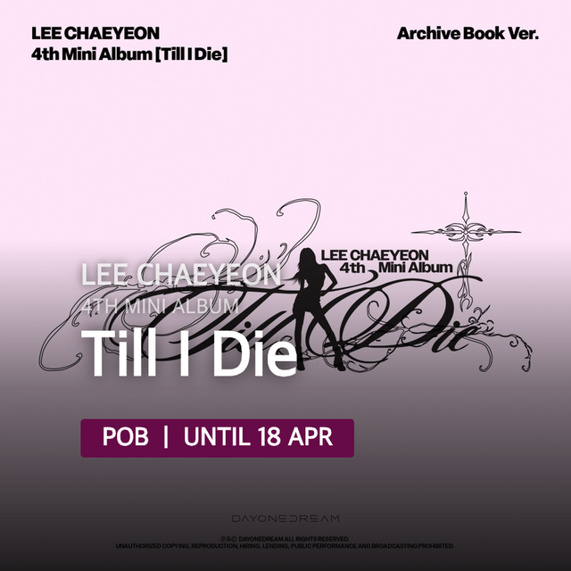 LEE CHAEYEON - Till I Die / 4th Mini Album