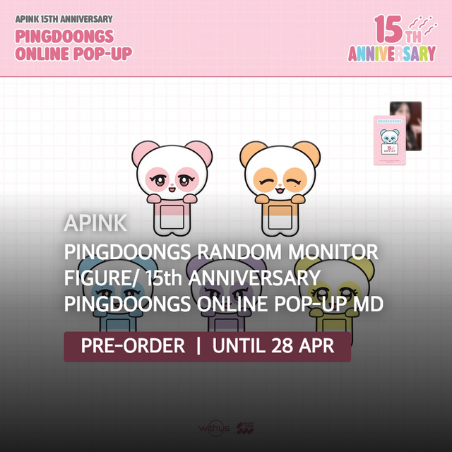 Apink - PINGDOONGS RANDOM MONITOR FIGURE/ 15th ANNIVERSARY PINGDOONGS ONLINE POP-UP MD