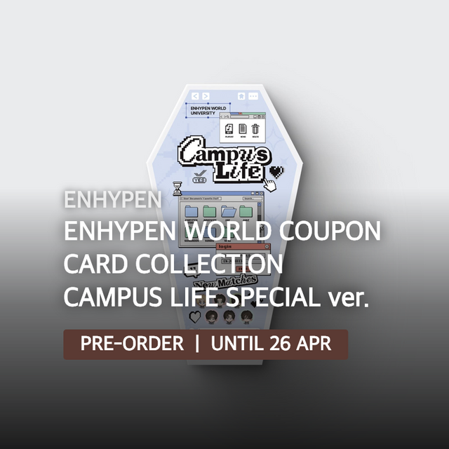 ENHYPEN - ENHYPEN WORLD COUPON CARD COLLECTION CAMPUS LIFE