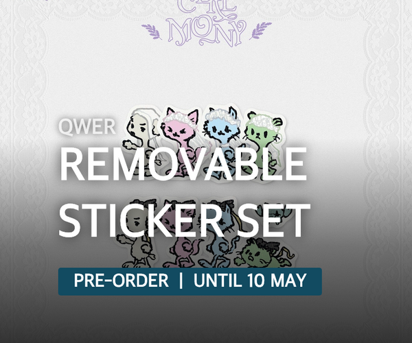 QWER - REMOVABLE STICKER SET – SOOJIB