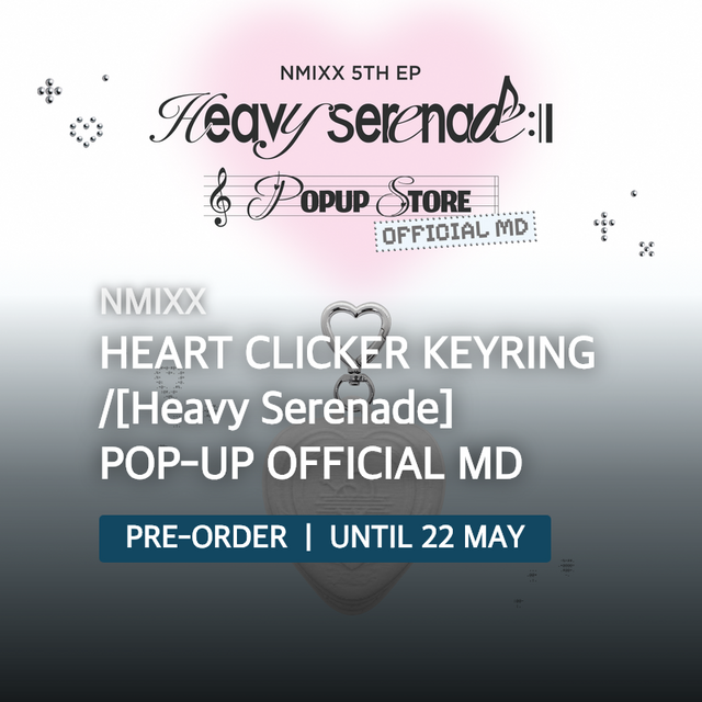 NMIXX - HEART CLICKER KEYRING /[Heavy Serenade] POP-UP OFFICIAL MD