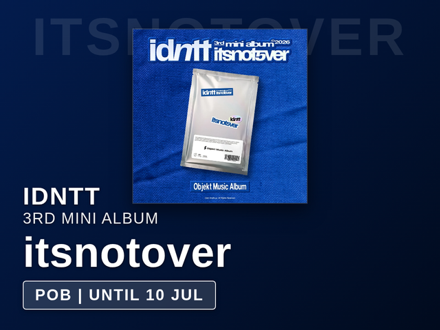 idntt - itsnotover / 3rd Mini Album