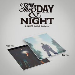 JUNHEE 1st Mini Album 'The First Day & Night' - K-pop album cover