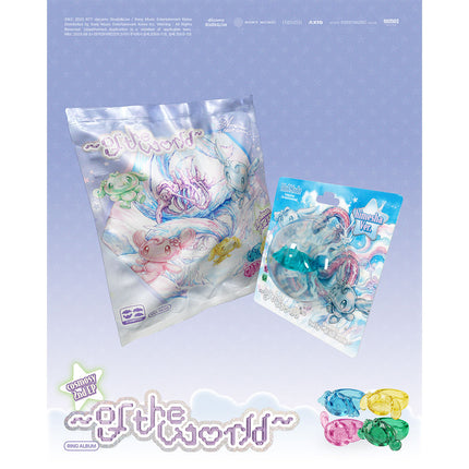 cosmosy (코스모시) - cosmosy 2nd EP ‘~ of the world ~’ Ring Album [초회 생산 한정판][플라스틱 패키지+반지+메인 패키지+아코디언 폴드카드+포토카드+그룹 포토카드+QR카드+캐릭터 프로필 시트]