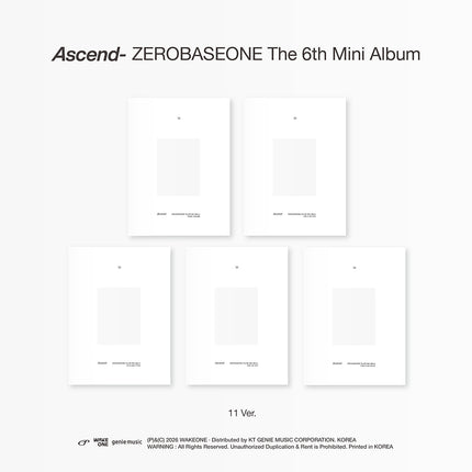 [Pre-order] ZEROBASEONE - Ascend- / 6th Mini Album (11 Ver.)