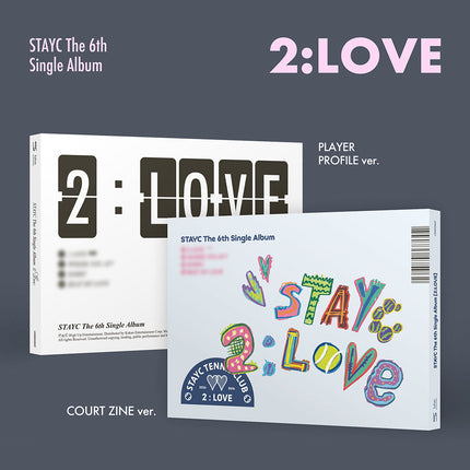 [POB] STAYC - 2:LOVE STAYC / The 6th Single (COURT ZINE ver. &  PLAYER PROFILE Ver.) * Random