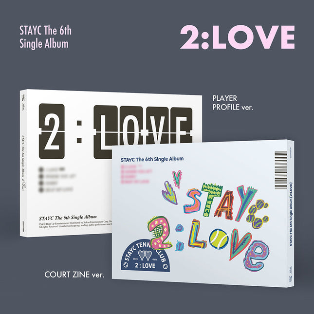 [POB] STAYC - 2:LOVE STAYC / The 6th Single (COURT ZINE ver. &  PLAYER PROFILE Ver.) * Random