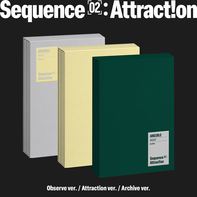 [POB] AND2BLE - Sequence 02: Attraction / 2nd Mini Album (Observe ver. / Attraction ver. / Archive ver.)