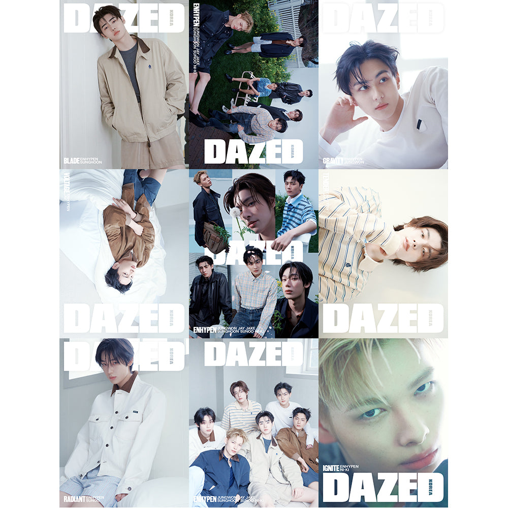 ENHYPEN wevers 抽選 写真集 VIBE CHECK] ENHYPEN for DAZED Korea May 2026, Magazine Covers | SOOJIB