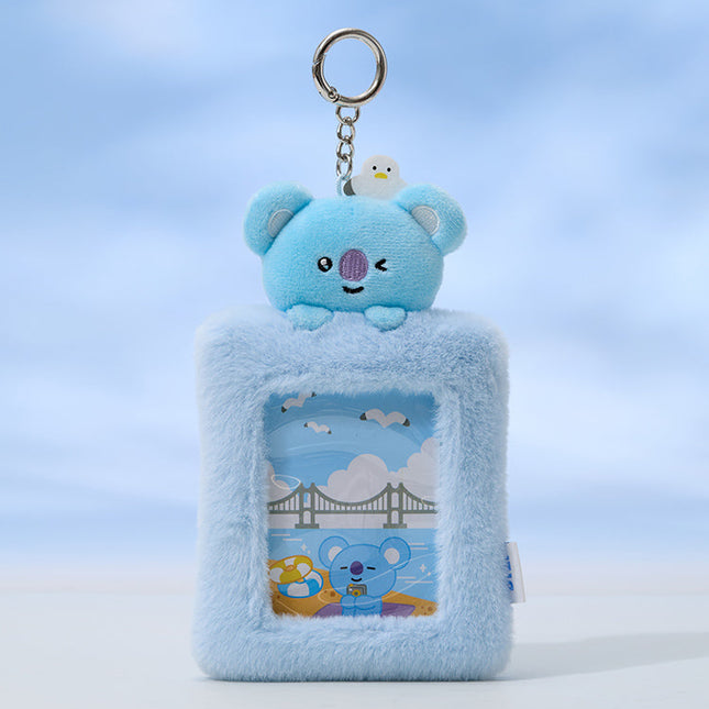 BT21 부산 인형 포토카드 홀더 키링