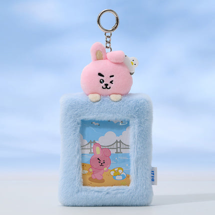 BT21 부산 인형 포토카드 홀더 키링