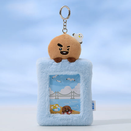 BT21 부산 인형 포토카드 홀더 키링