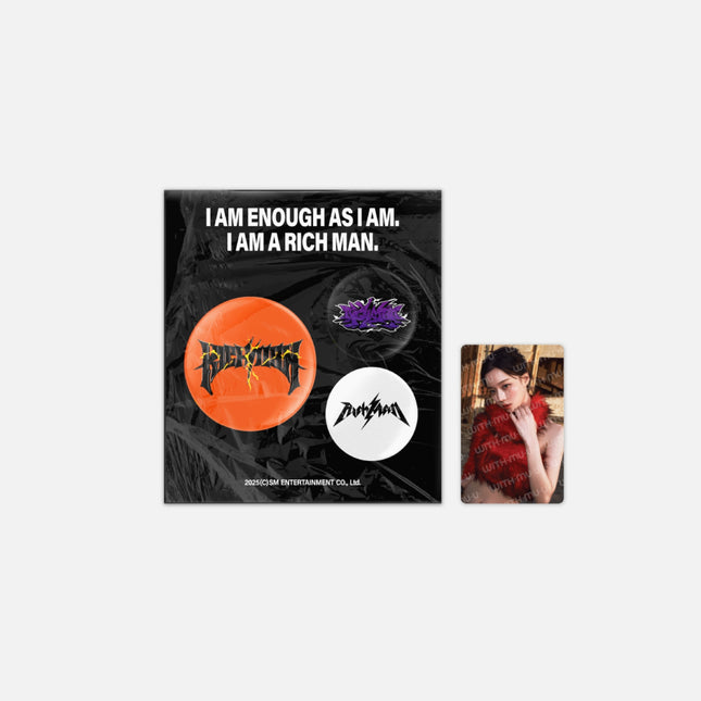 aespa - PIN BUTTON SET / 2025 aespa Week [Rich Man] POP-UP OFFICIAL MD