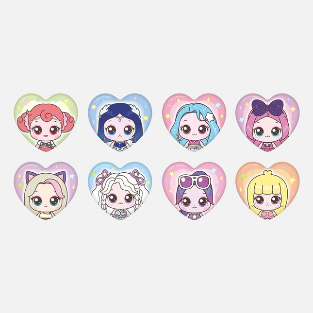 [Pre-order] Hearts2Hearts - TIN BADGE / Teenieping X Hearts2Hearts OFFICIAL MD