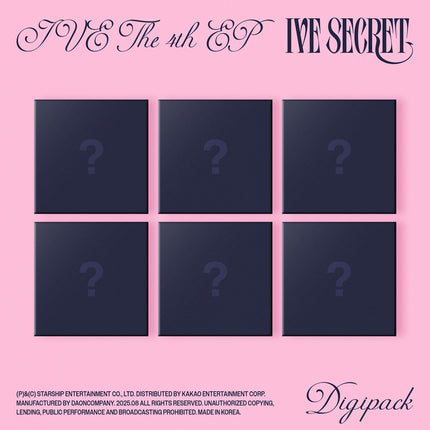 [POB] IVE - IVE SECRET / 4TH EP ALBUM (Digipack ver.)(Limited Edition)