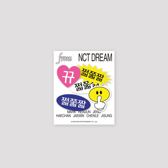 NCT DREAM - 14 REMOVABLE STICKER SET (쩗쭓짧 series) / 2024 NCT DREAM [DREAM( )SCAPE ZONE] OFFICIAL 1ST MD