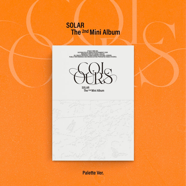 [Pre-Order] SOLAR - COLOURS / 2nd Mini Album (Palette Ver.)