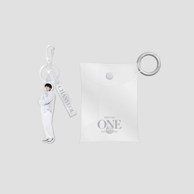 [Pre-Order] EXO - 09 PVC POUCH+ACRYLIC KEY RING SET / 2024 EXO FANMEETING [ONE] OFFICIAL MD