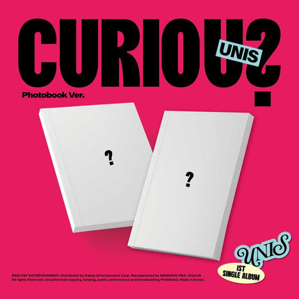 [POB] UNIS - CURIOUS / 1ST SINGLE ALBUM (Photobook ver.) (Random)