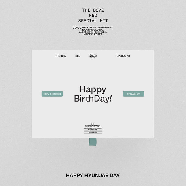 [POB] THE BOYZ - THE BOYZ HBD HYUNJAE SPECIAL KIT