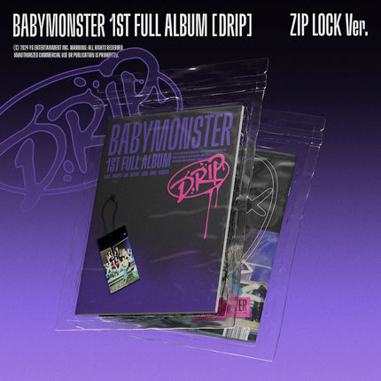 [POB] BABYMONSTER - DRIP / 1st FULL ALBUM (BINDER ver. / ZIP LOCK ver.)