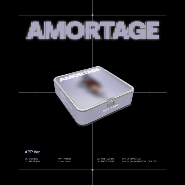 [POB] JISOO - AMORTAGE / Mini Album (APP ver.)