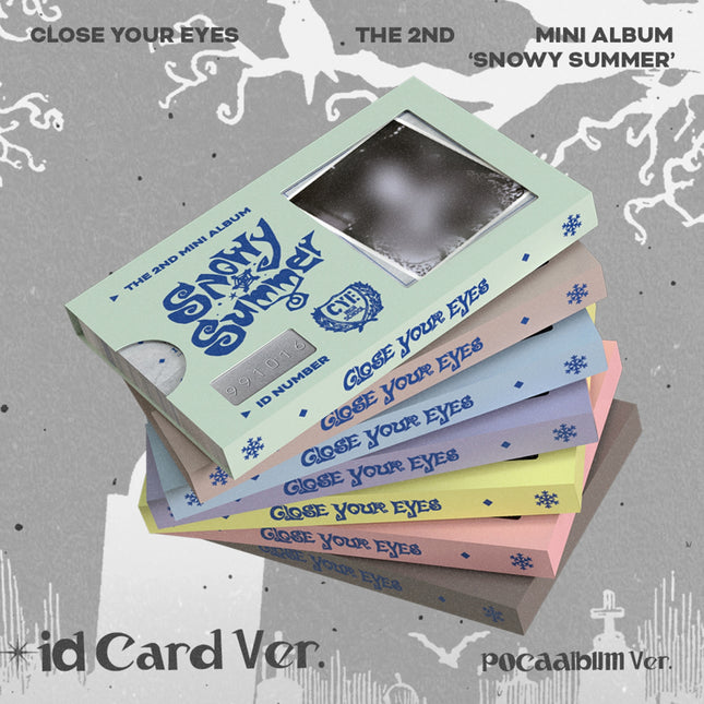 [RESTOCK] CLOSE YOUR EYES - Snowy Summer / 2nd Mini Album (ID Card Ver.)(POCAALBUM)