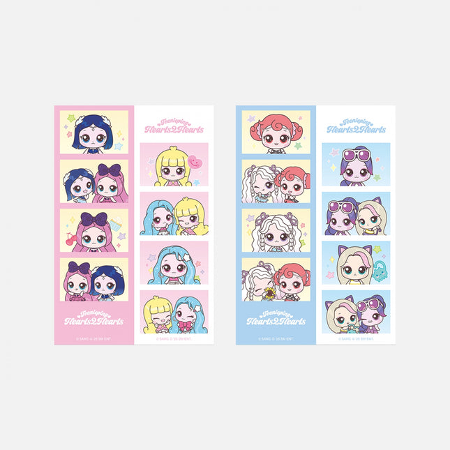 [Pre-order] Hearts2Hearts - 4CUT PHOTO STICKER / Teenieping X Hearts2Hearts OFFICIAL MD
