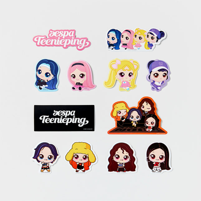 [Pre-order] aespa - REMOVABLE STICKER SET / Teenieping X aespa OFFICIAL MD