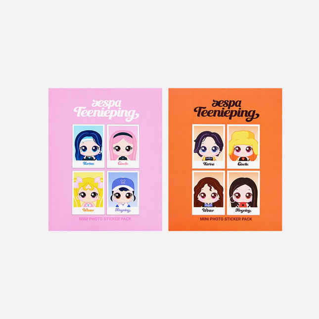 [Pre-order] aespa - MINI PHOTO STICKER PACK / Teenieping X aespa OFFICIAL MD