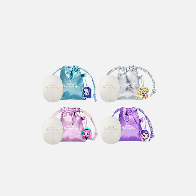 [Pre-order] aespa - MIRROR POUCH KEYRING SET / Teenieping X aespa OFFICIAL MD