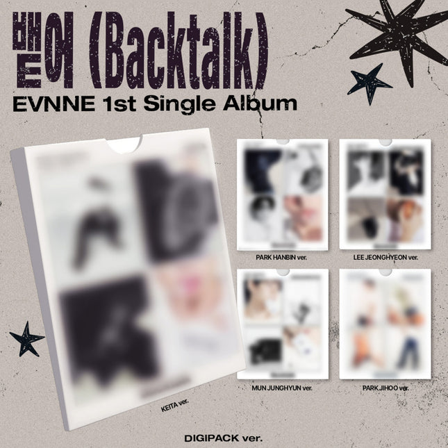 EVNNE Backtalk 1ST SINGLE ALBUM DIGIPACK ver. - K-pop album cover