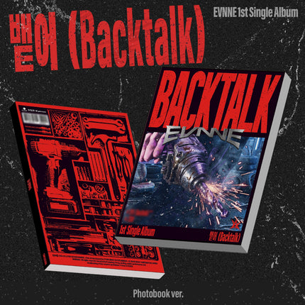 EVNNE Backtalk 1ST SINGLE ALBUM Photobook ver. - K-pop album cover