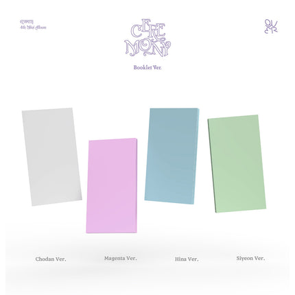 QWER CEREMONY 4th Mini Album Booklet Ver. - K-pop album cover