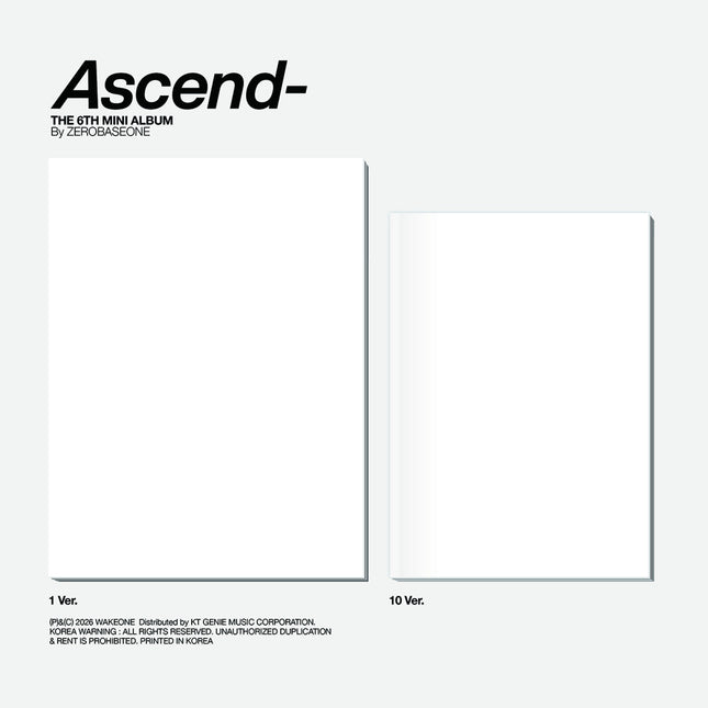 [Pre-order] ZEROBASEONE - [Ascend-] / The 6th Mini Album (Photobook Ver.)