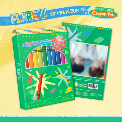 [Pre-order] FLARE U - YOUTH ERROR / 1st Mini Album (Crayon Ver.)