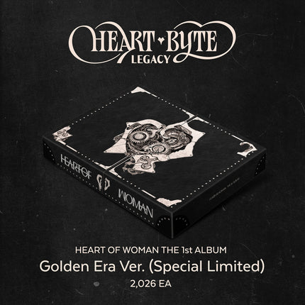 [Pre-order] HEART OF WOMAN - Heart Byte : LEGACY / THE 1st ALBUM (Golden Era ver.) (Special Limited)