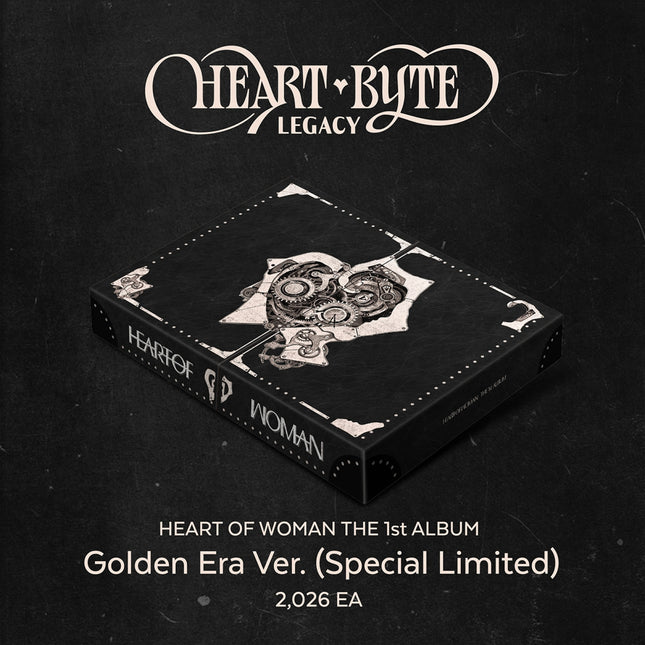 [Pre-order] HEART OF WOMAN - Heart Byte : LEGACY / THE 1st ALBUM (Golden Era ver.) (Special Limited)