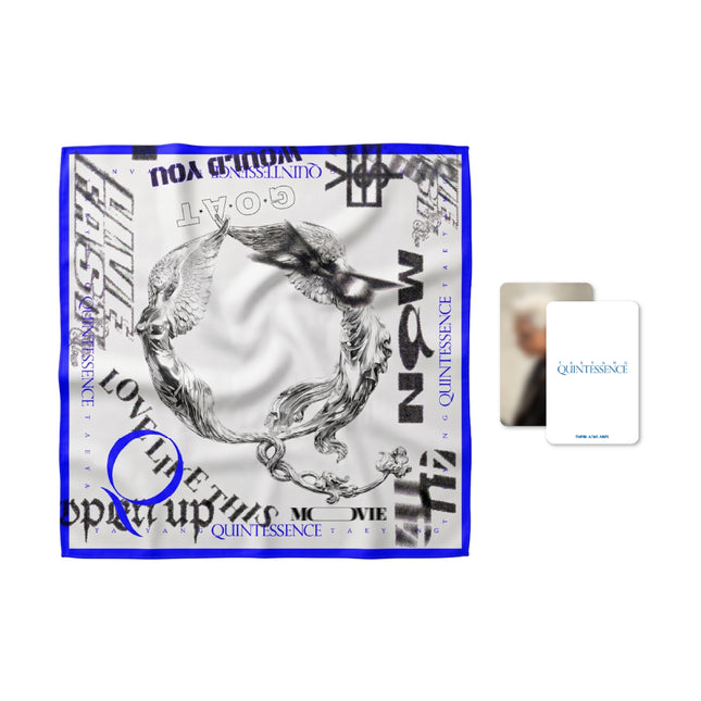 [Pre-order] TAEYANG - 10 BLUE SCARF SET / QUINTESSENCE OFFICIAL MERCH