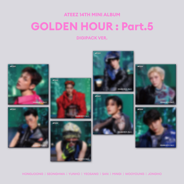 [Pre-order] ATEEZ - GOLDEN HOUR : Part.5 / 14TH MINI ALBUM (DIGIPACK VER.)