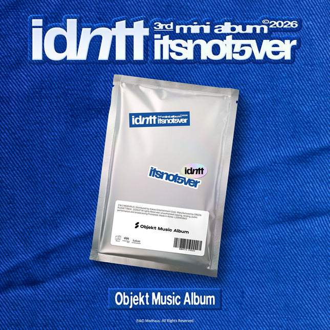 [POB] idntt - itsnotover / 3rd mini album (Objekt Music Album ver.)