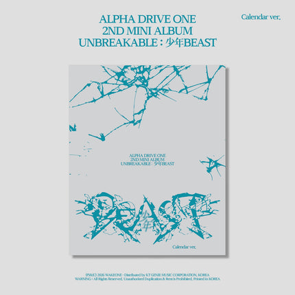 [Pre-order] ALPHA DRIVE ONE - UNBREAKABLE : 少年BEAST / 2ND MINI ALBUM (Calendar Ver.)